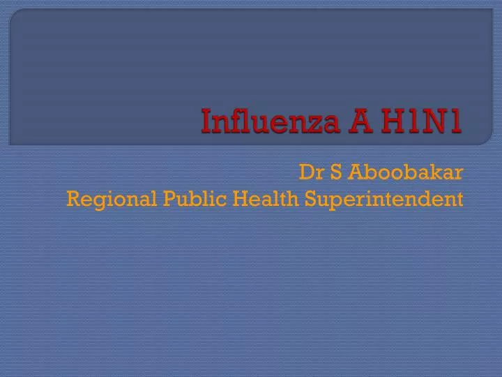 influenza a h1n1