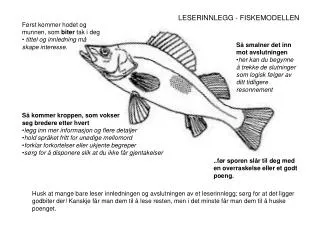 LESERINNLEGG - FISKEMODELLEN