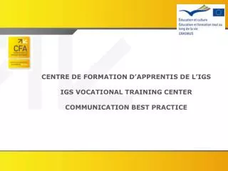 COMMUNICATION AND BEST PRACTICE