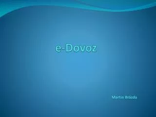 e-Dovoz