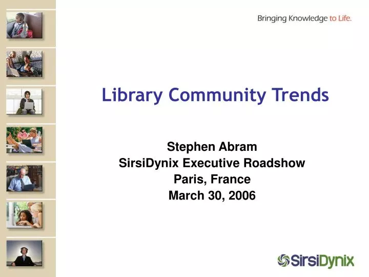 library community trends