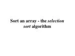 PPT - Selection Sort PowerPoint Presentation, free download - ID:9136132
