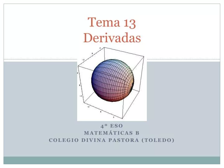 tema 13 derivadas