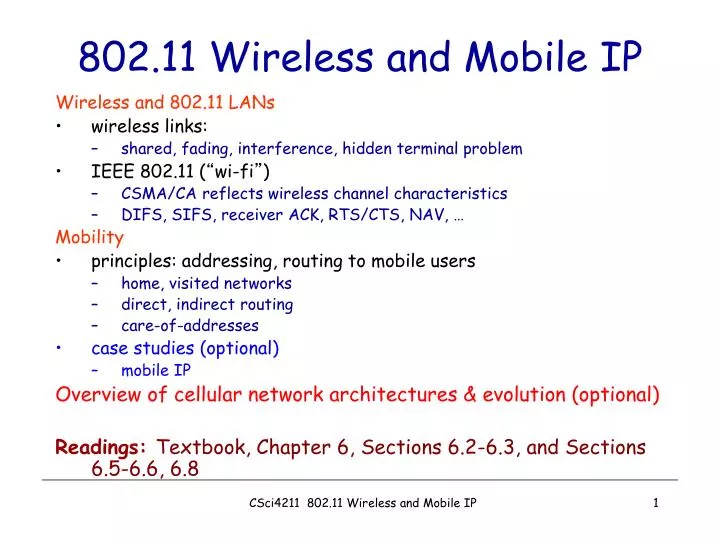 802 11 wireless and mobile ip