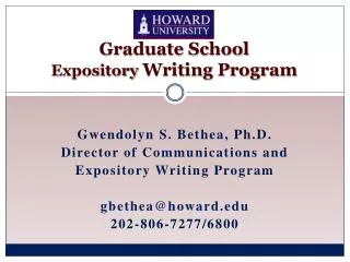 Graduate School Expository Writing Program