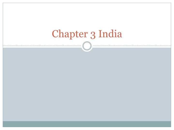 chapter 3 india