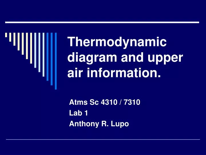 thermodynamic diagram and upper air information