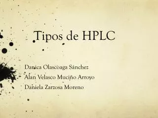 Tipos de HPLC