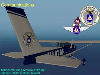 Minnesota Wing Aircrew Training: Tasks O-2019, O-2020, O-2021
