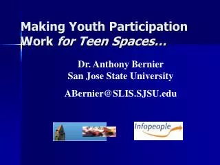 Making Youth Participation Work for Teen Spaces…