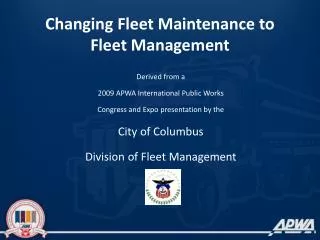 Changing Fleet Maintenance to Fleet Management