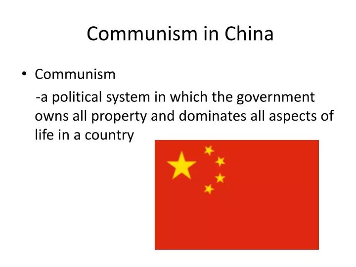 communism in china