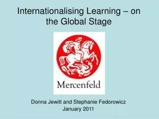 Internationalising Learning – on the Global Stage