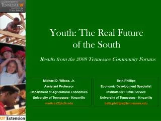 Youth: The Real Future of the South