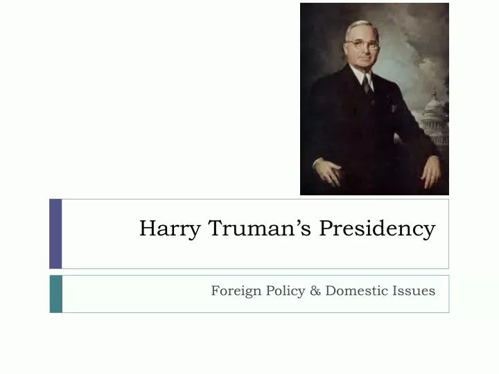 harry truman s presidency