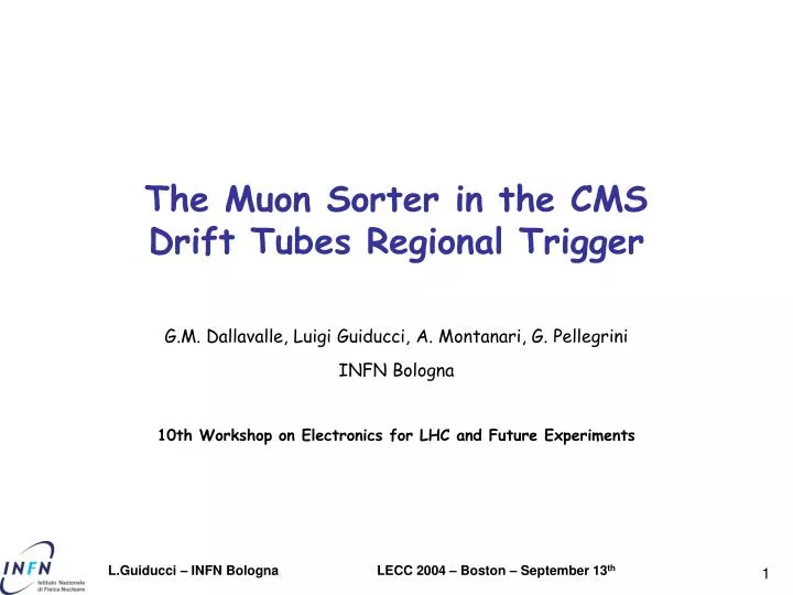 the muon sorter in the cms drift tubes regional trigger