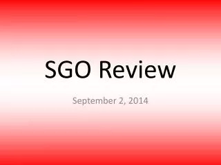 SGO Review