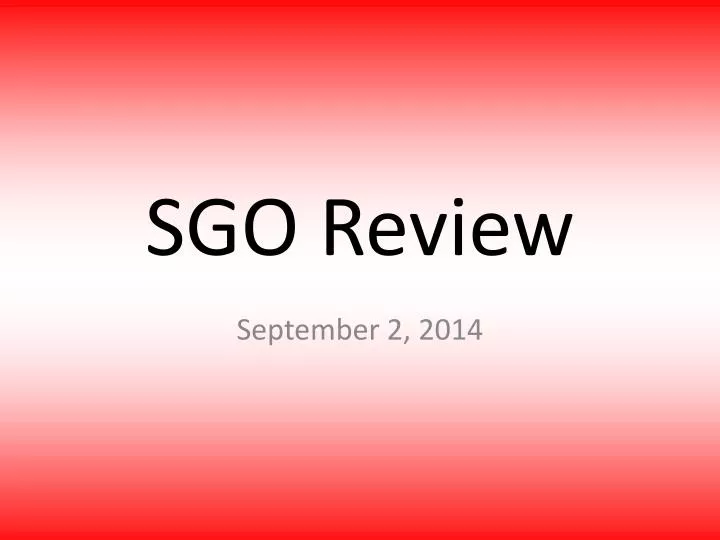 sgo review