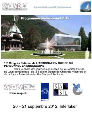 10 e Congrès National de l’Association Suisse du Personnel en Endoscopie