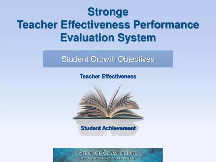 stronge teacher effectiveness performance evaluation system