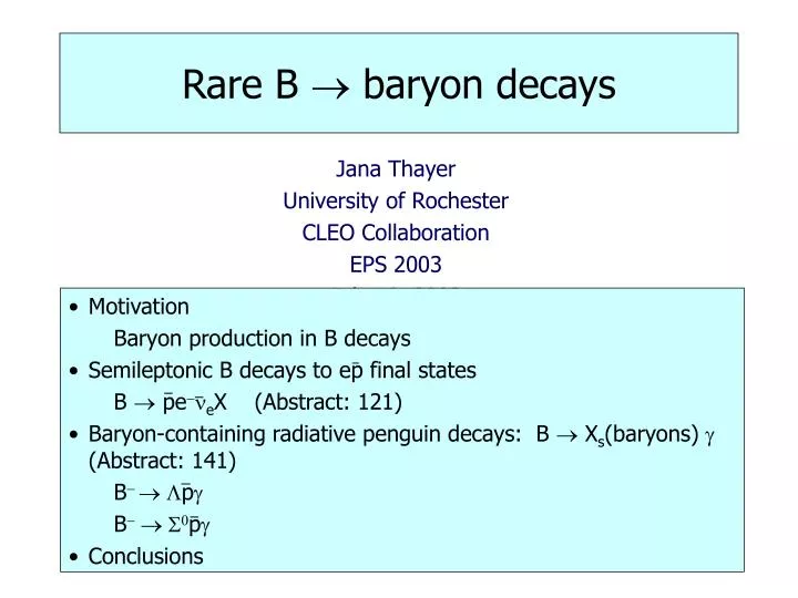 rare b baryon decays