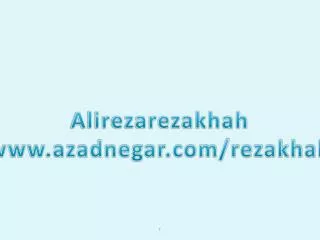 Alirezarezakhah azadnegar/rezakhah