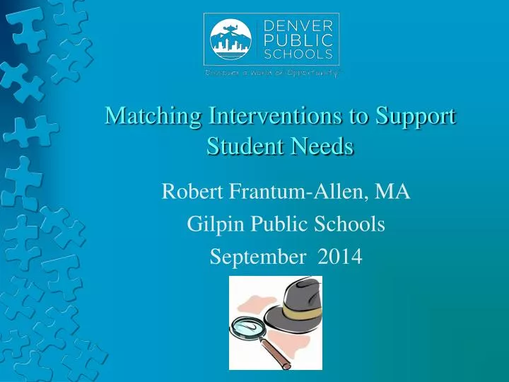matching interventions to support student needs