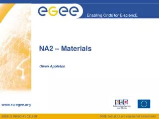 NA2 – Materials