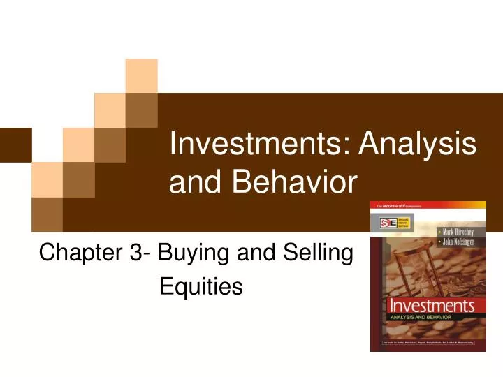 investments analysis and behavior