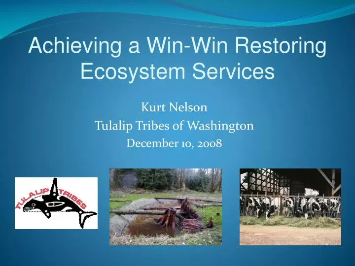 achieving a win win restoring ecosystem services