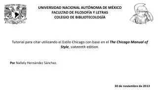 UNIVERSIDAD NACIONAL AUTÓNOMA DE MÉXICO FACULTAD DE FILOSOFÍA Y LETRAS COLEGIO DE BIBLIOTECOLOGÍA