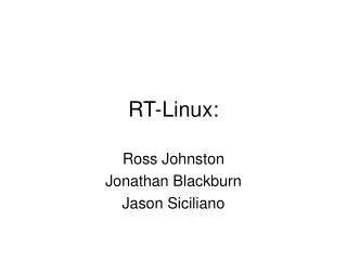 RT-Linux: