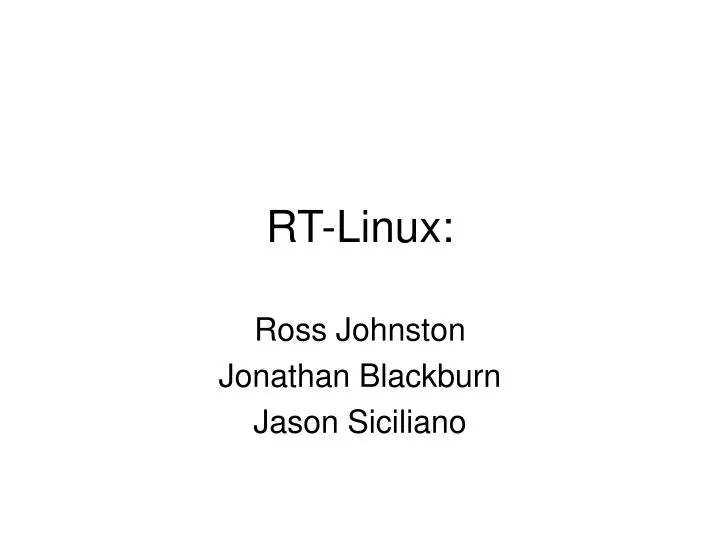 rt linux