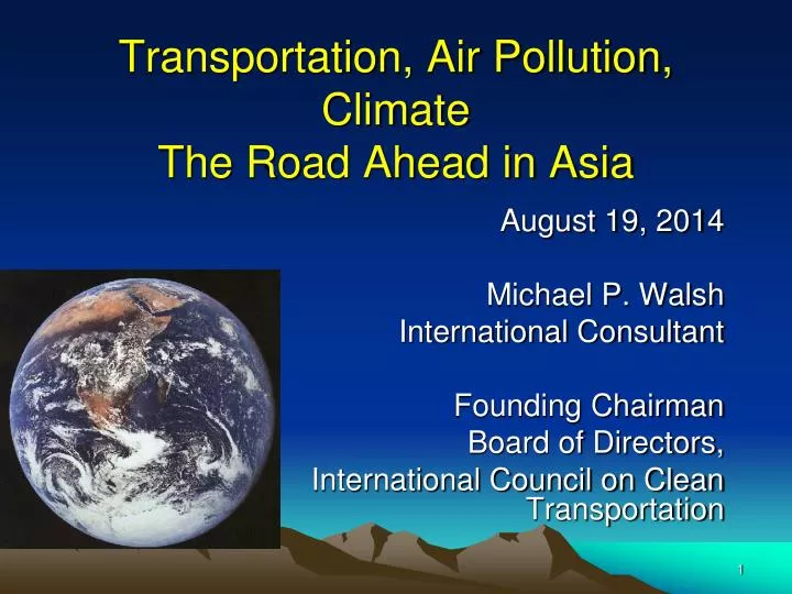 transportation air pollution climate the road ahead in asia