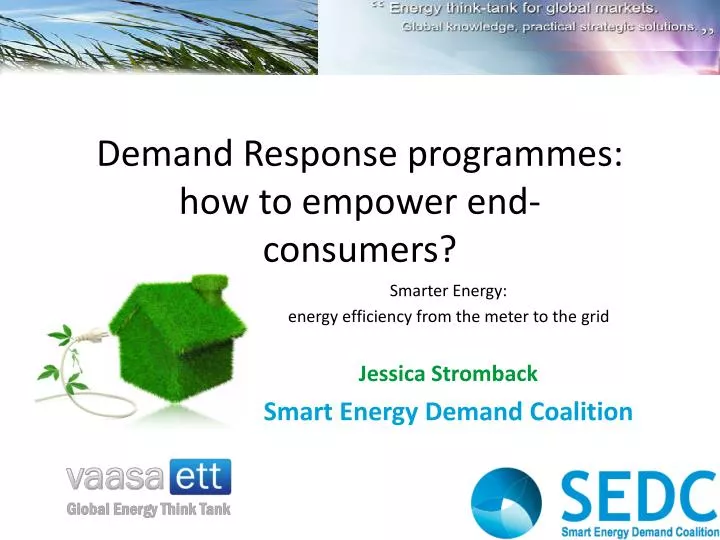 demand response programmes how to empower end consumers