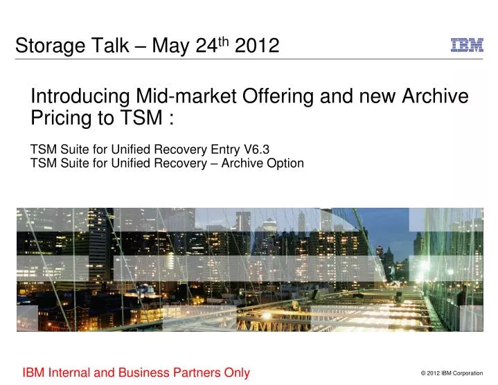 storage talk may 24 th 2012