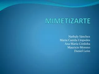 MIMETIZARTE