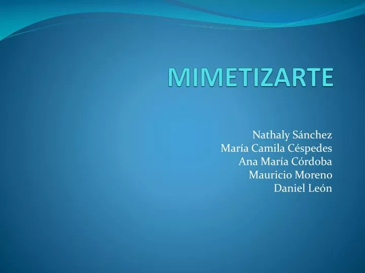 mimetizarte