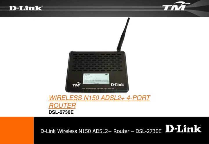 d link wireless n150 adsl2 router dsl 2730e