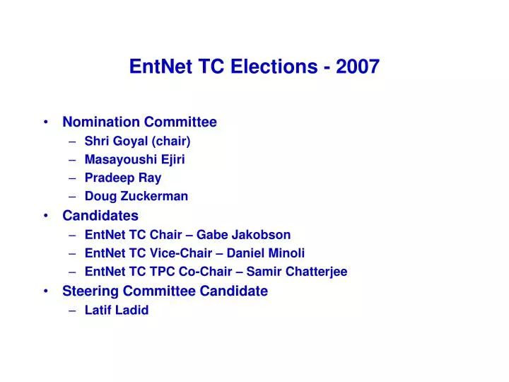 entnet tc elections 2007
