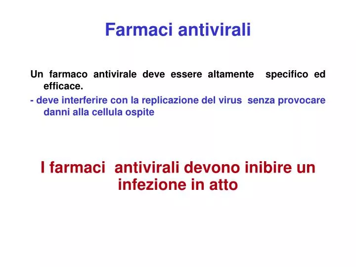 farmaci antivirali