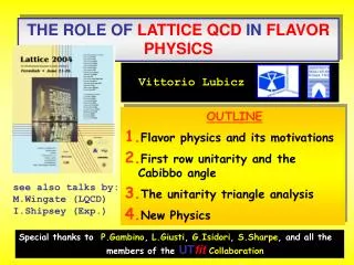 THE ROLE OF LATTICE QCD IN FLAVOR PHYSICS
