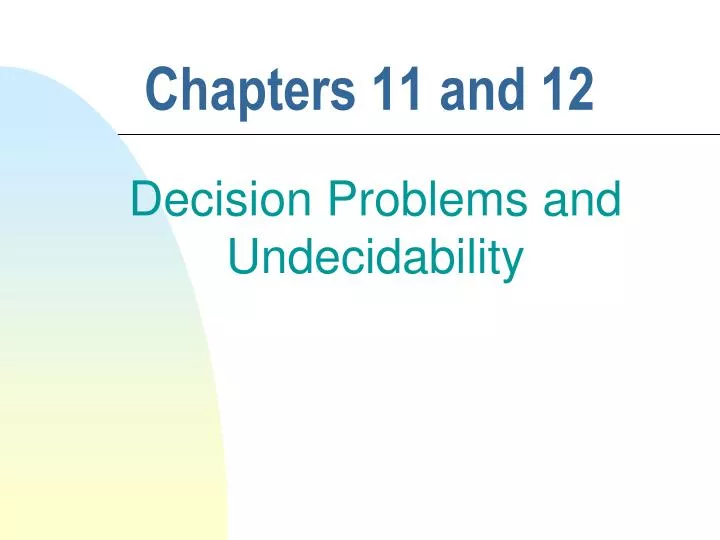 chapters 11 and 12