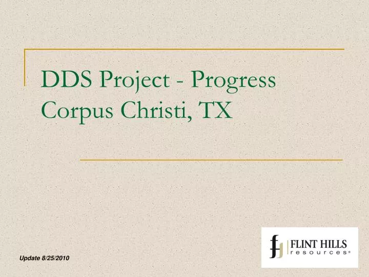 dds project progress corpus christi tx