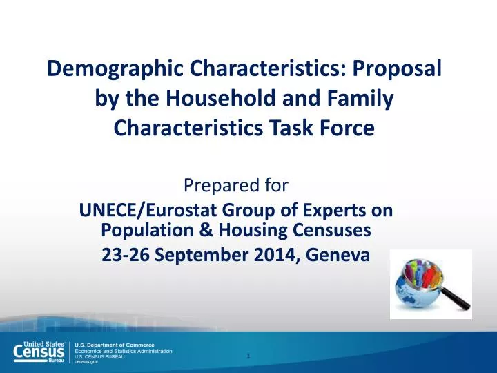demographic characteristics proposal by the household and family characteristics task force