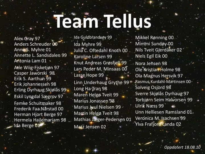 team tellus