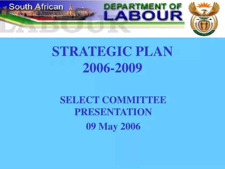 strategic plan 2006 2009