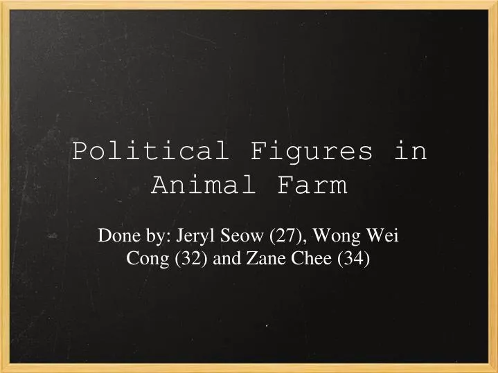 political figures in animal farm