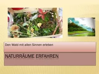 Naturräume erfahren