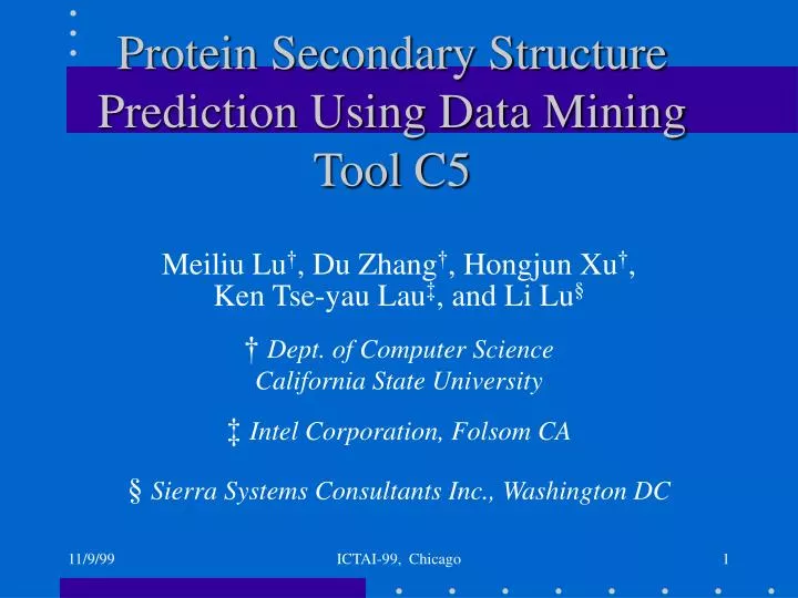 protein secondary structure prediction using data mining tool c5